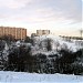 Вершина насыпного холма в городе Москва