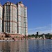 Пешеходная двухуровневая набережная в городе Москва