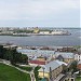 Oka river outfall in Nizhny Novgorod city