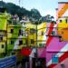 Favela Praia da Rosa na Rio de Janeiro city