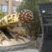 Проходческий комбайн КСП-32 на постаменте в городе Донецк
