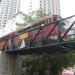 Peak Tram Bridge in Hong Kong city