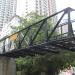 Peak Tram Bridge in Hong Kong city