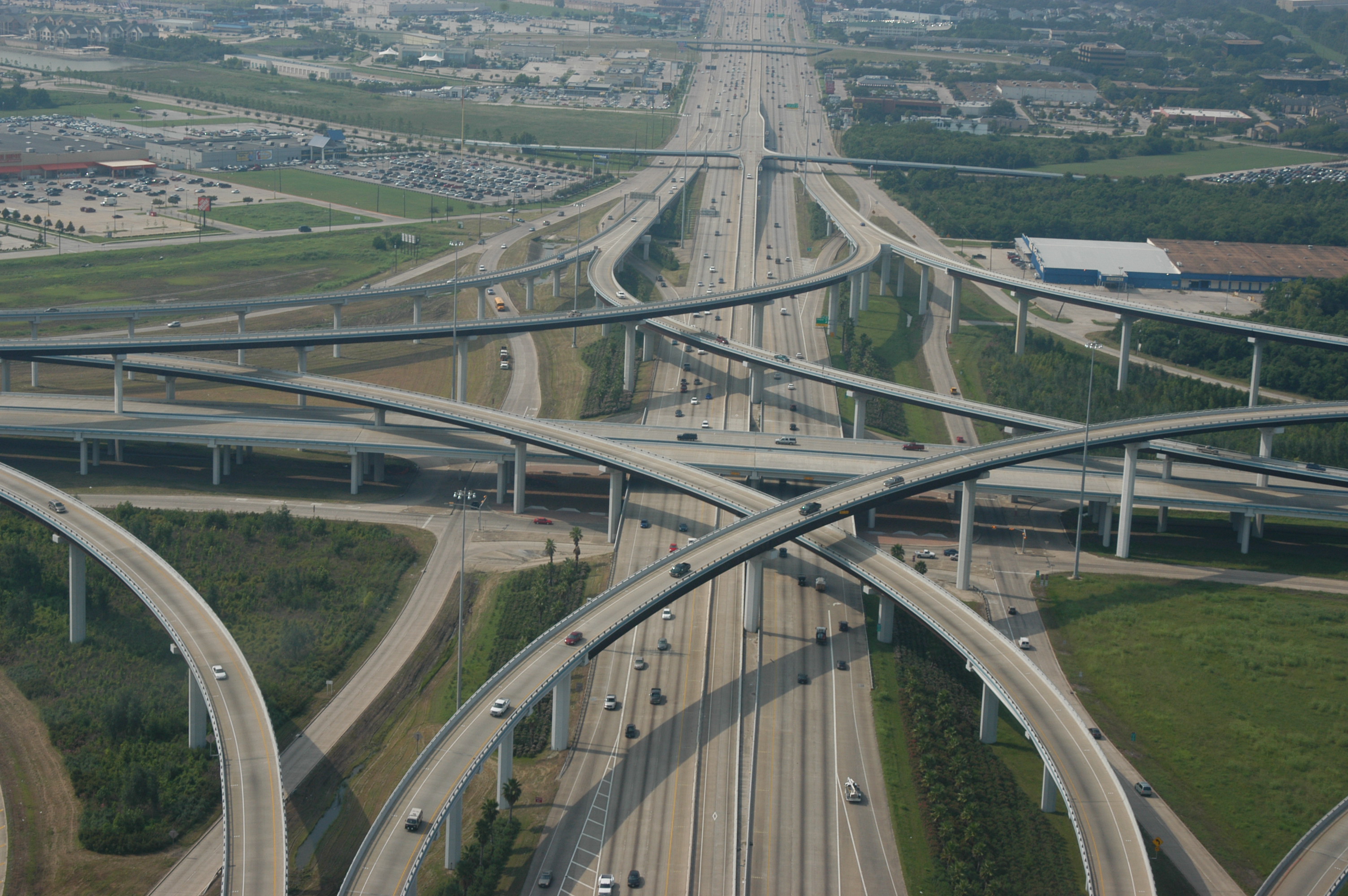 I 10 Beltway 8 Interchange Katy Freeway Beltway Houston Texas