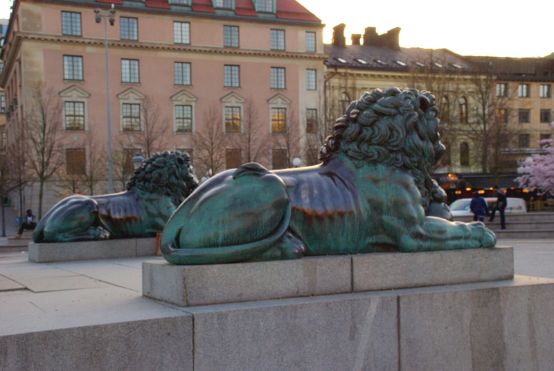 Statues of Charles XIII & Four Lions Stockholm