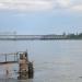 Крюковский мост через реку Днепр в городе Кременчуг