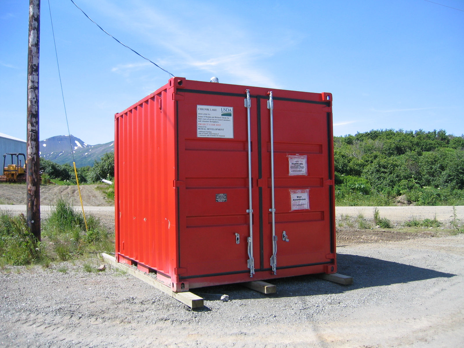 Firefighting Storage Container Chignik Lake, AK