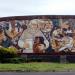 Mural de los orígenes de uruapan en la ciudad de Uruapan
