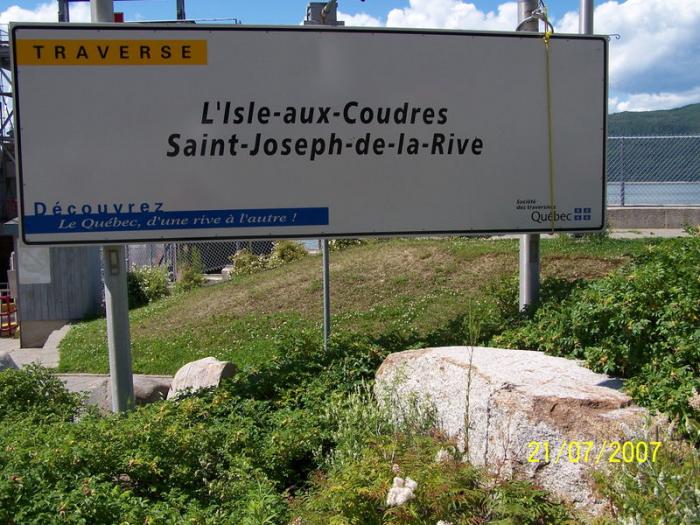Traversée SaintJosephdelaRive vers l'IsleauxCoudres Les Éboulements