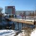 Пешеходный мост через реку Исеть в городе Екатеринбург