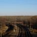 85th kilometre railway platform in Luhansk city