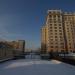 Крытая галерея над наземным перегоном Филёвской линии в городе Москва