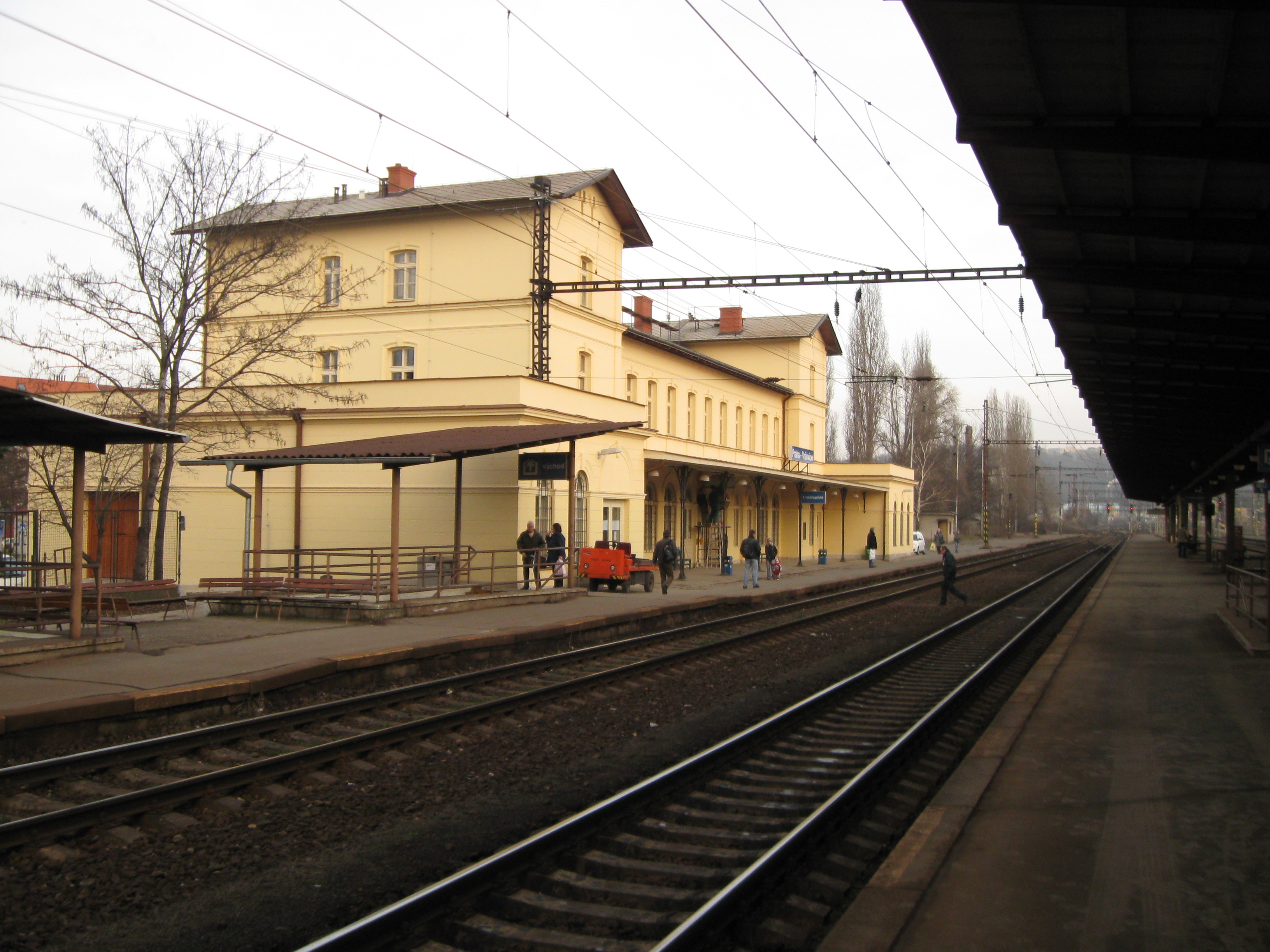 Train station Praha Vrsovice Prague