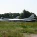 Open parking of aircraft of the museum of heavy bomber aviation in Poltava city