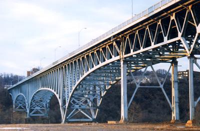 The Homestead Grays Bridge over the Monongahela River leading into