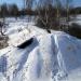 Разрушенная плотина в городе Москва