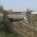 metro bridge and turnings to Kačerov metro depot in Prague city