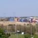 Container Transfer Area in Prague city