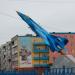 Памятник самолёту МиГ-23МЛ в городе Луховицы