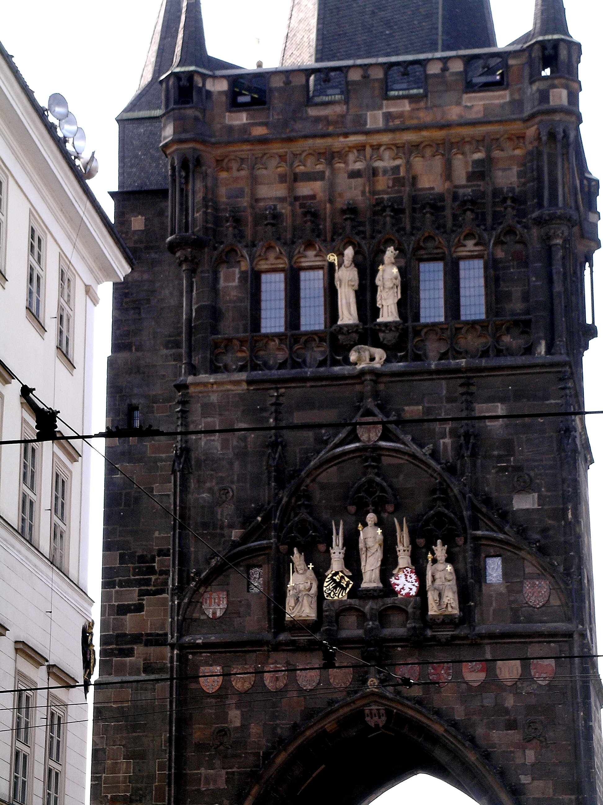 Tower At Staro Mesto End Of Charles Bridge Prague