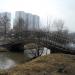Пешеходный мост через реку Городню в городе Москва