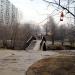 Пешеходный мост через реку Городню в городе Москва