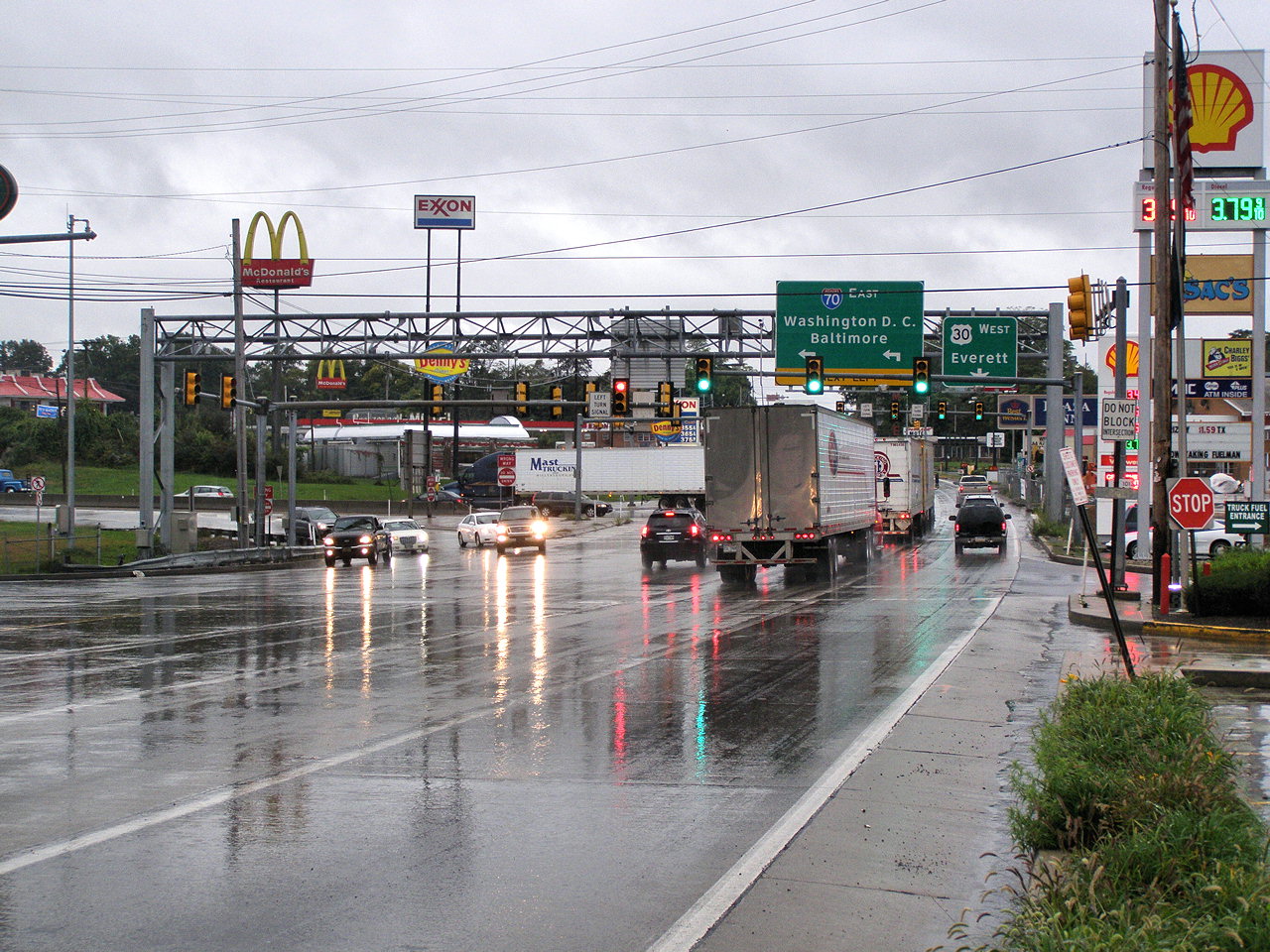 Infamous Breezewood Gap Breezewood, Pennsylvania