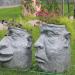Masks sculpture in Brest city