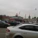 Снесённый павильон над входом в метро в городе Москва