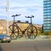 Памятник велосипеду в городе Тбилиси