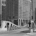 Franklin/Orleans Street Bridge in Chicago, Illinois city