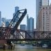 Kinzie Street Bridge in Chicago, Illinois city