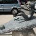 Fürdőző fiú szobra in Budapest city