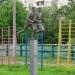 Статуя двух бегунов братьев Знаменских в городе Москва