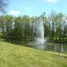 Pond with fountain