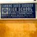 CANNING DAVID SASSON HIGH SCHOOL