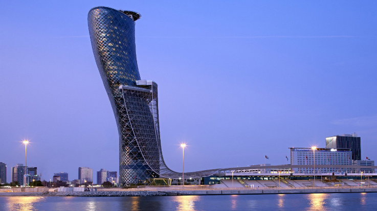 Capital Gate Tower   Andaz Capital Gate Hotel - Abu Dhabi