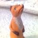 Деревянная резная фигура лисы в городе Москва