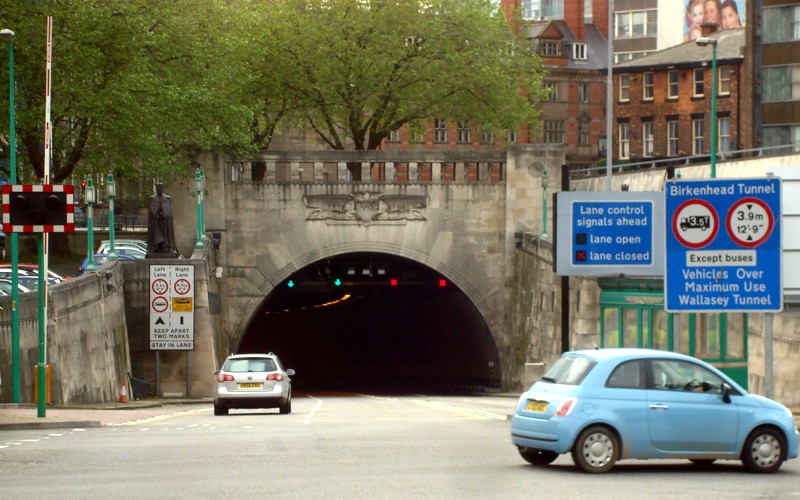 Mersey Tunnel (Queensway) - Liverpool City Centre Entrance - Liverpool