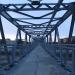 pedestrian overpass in Narva city