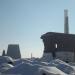 Руины башенной вентиляторной градирни в городе Константиновка