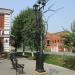 Декоративные скамья и фонарь в городе Ирбит