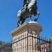 Philipe III statue in Madrid city