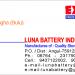 LUNA BATTERY INDUSTRES , Authorized sale & Service Dealer of Exide Battery & Luminous Inverter