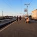Высокая пассажирская платформа станции Александров 1 в городе Александров
