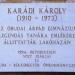 Karádi Károly emléktábla (hu) in Budapest city