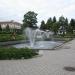 Pool with fountains in Imatra city