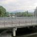 Pedestrian bridge via river Psou