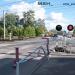 Регулируемый железнодорожный переезд в городе Гатчина