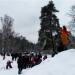 Древний курган в городе Москва